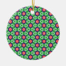 Search for green and white pattern christmas tree decorations Festive