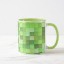 Search for green square pattern mugs Design