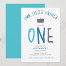 Search for blue prince birthday invitations Whimsical