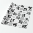 Search for family wrapping paper Black and white