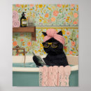 Search for cat bath art Cute