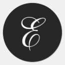 Search for monogram e stickers Initial