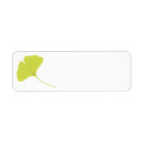 Search for ginkgo return address labels Leaves