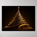 Search for abstract christmas tree art Gold