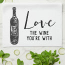 Search for funny wine tea towels Black and white