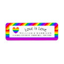 Search for gay wedding return address labels Rainbow