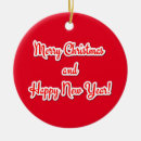 Search for happy new year christmas tree decorations Red