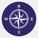 Search for nautical compass stickers Blue