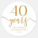 Search for 40th anniversary wedding stickers Couple