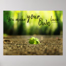 Search for good luck posters 4 leaf clover