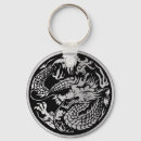 Search for chinese dragon key rings Black