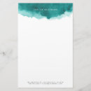 Search for teal stationery paper Watercolor