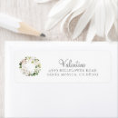 Search for floral wreath return address labels Watercolor