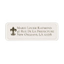 Search for fleur de lys return address labels Elegant