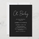 Search for black baby shower invitations Modern