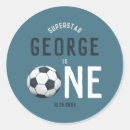 Search for soccer birthday party stickers Blue