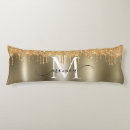 Search for metallic gold cushions Monogrammed