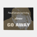 Search for funny go away doormats No soliciting