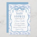 Search for blue safari baby shower invitations Blue and white