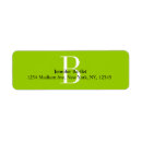 Search for b monogram return address labels Initial