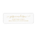 Search for chic gold return address labels Modern