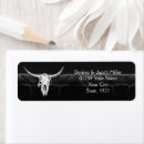 Search for bull skull return address labels Country