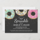 Search for doughnut baby sprinkle invitations Gender neutral