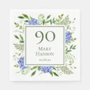 Search for 90th birthday napkins Flowers