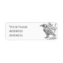 Search for raven return address labels Black