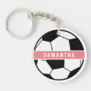 Search for soccer round key rings Pink