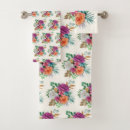 Search for orange and white bath towels Watercolor