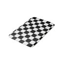 Search for checkered bath mats Black and white