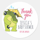 Search for round frog stickers Baby shower