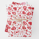 Search for pink red hearts wrapping paper Expression of love