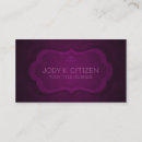 Search for fanciful business cards Purple