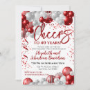 Search for ruby red wedding invitations Celebration