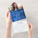 Search for sapphire blue birthday invitations White