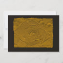 Search for gold embossed invitations Black