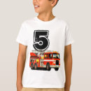 Search for fire truck kids tshirts Firetruck birthday