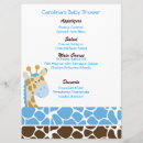 Search for baby shower menus Jungle