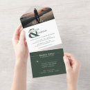 Search for simply elegant wedding invitations Green
