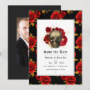Search for skull save the dates Black