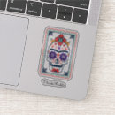 Search for colourful sugar skull stickers Frida kahlo