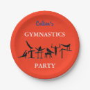 Search for gymnastics birthday plates Party