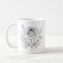 Search for flower sketch mugs Drawing