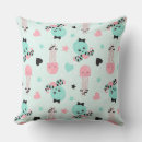 Search for mint and pink cushions Green