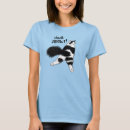 Search for black and white cat tshirts Meow
