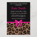 Search for pink leopard baby shower invitations Trendy