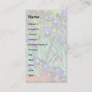 Search for irises business cards Blue