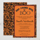 Search for she found her boo bridal shower invitations Black